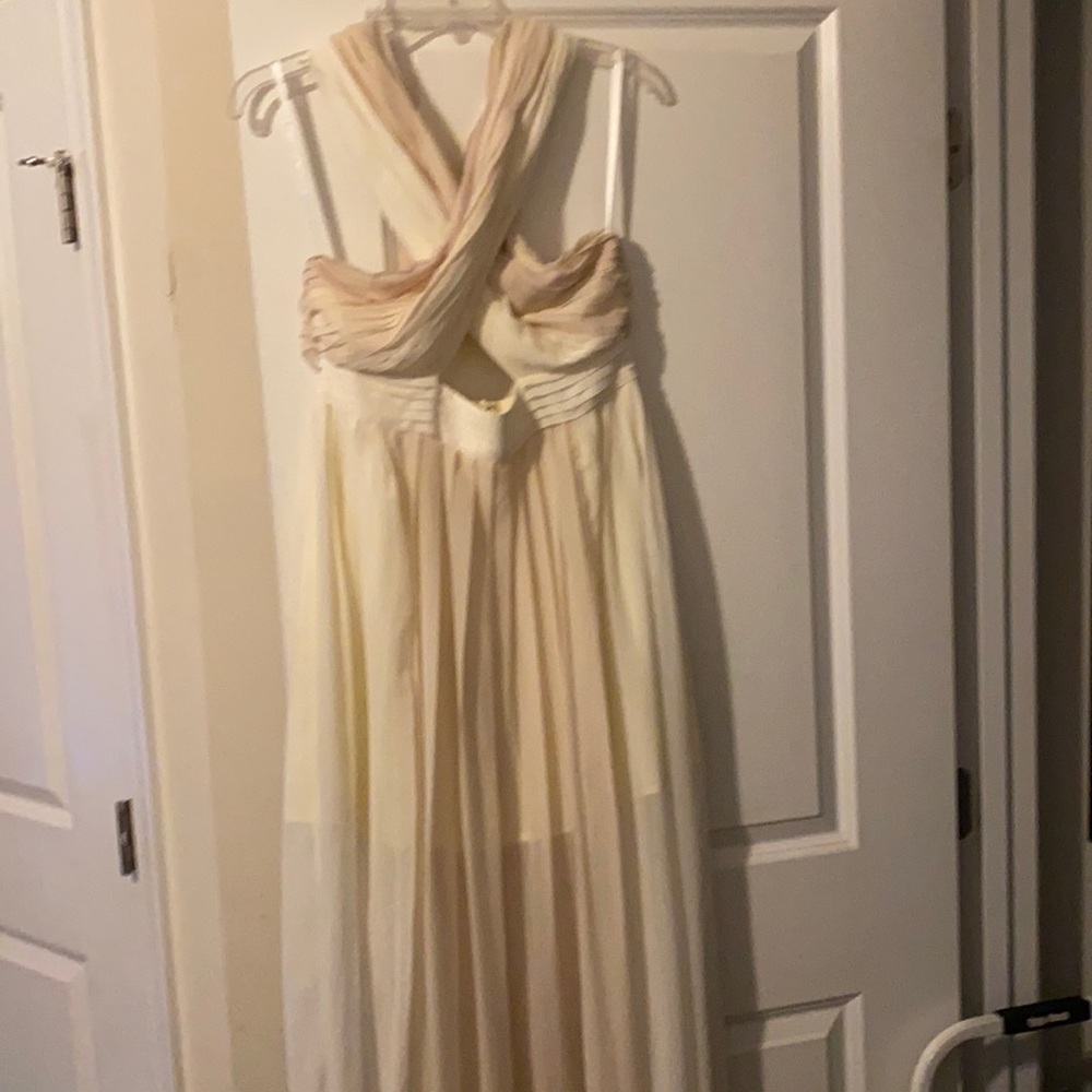 Cream maxi dress